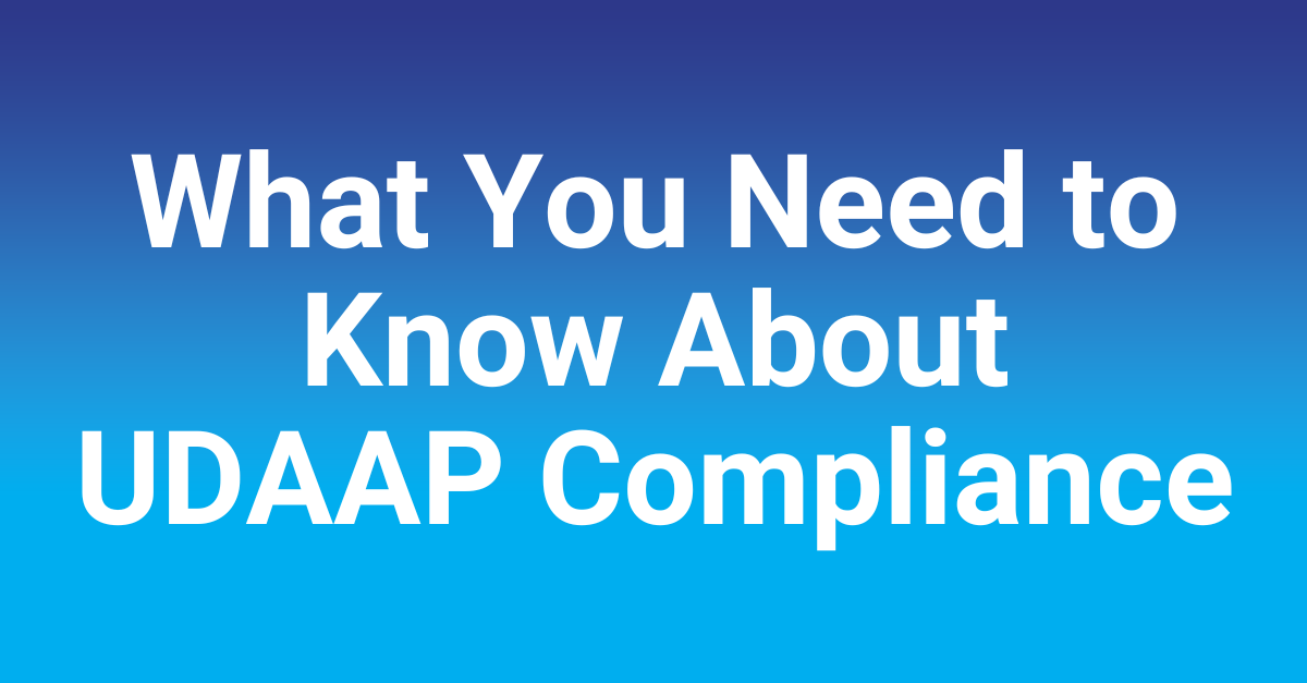 UDAAP Compliance Resource Library PerformLine